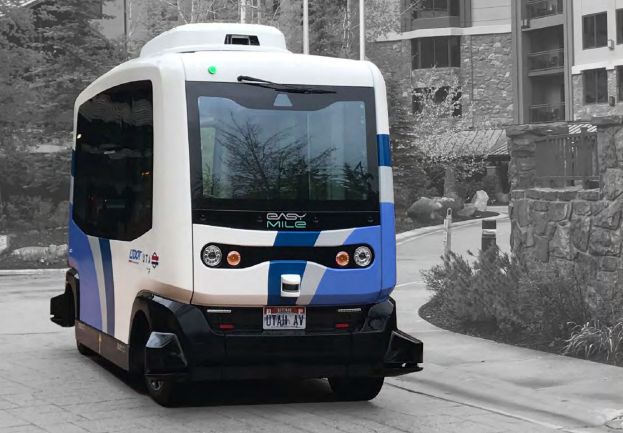 EasyMile autonomous shuttle research vehicle